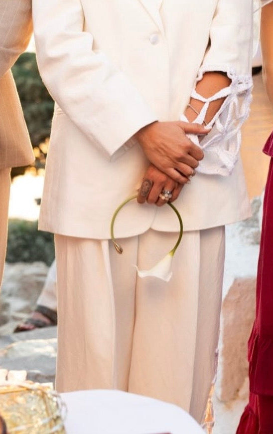 Blazer Lino Luna De Sal